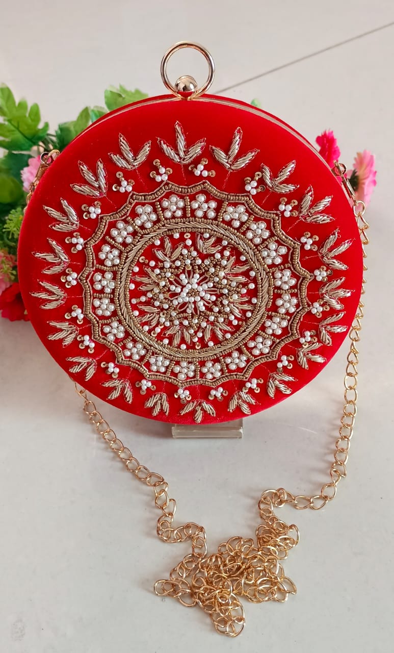 Fancy Designer Wedding Wear Clutch Catalog
